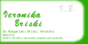 veronika briski business card